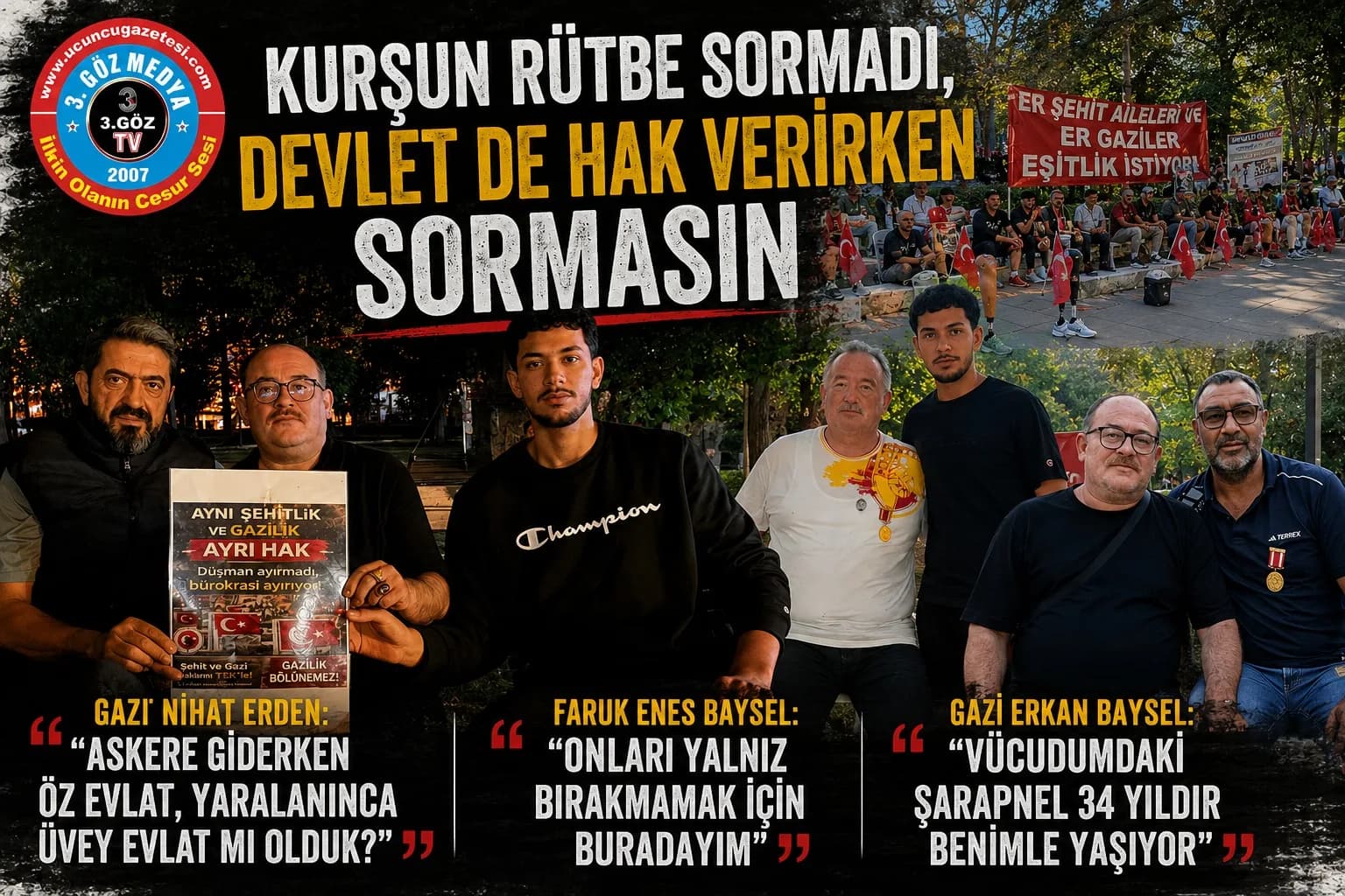 "KURŞUN RÜTBE SORMADI, DEVLET DE HAK VERİRKEN SORMASIN"